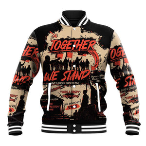 Together We Stand African American Baseball Jacket Important Milestones History Vintage