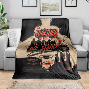 Together We Stand African American Blanket Important Milestones History Vintage