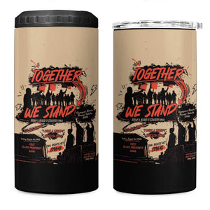 Together We Stand African American 4 in 1 Can Cooler Tumbler Important Milestones History Vintage