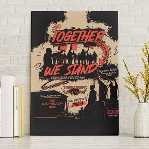 Together We Stand African American Canvas Wall Art Important Milestones History Vintage
