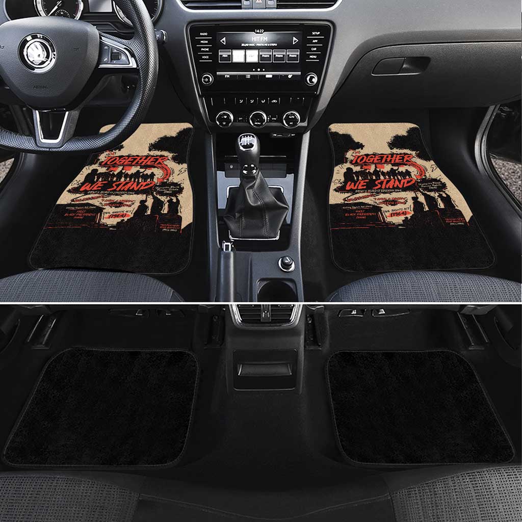 Together We Stand African American Car Mats Important Milestones History Vintage