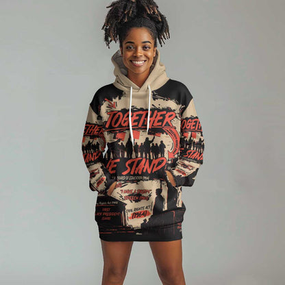 Together We Stand African American Hoodie Dress Important Milestones History Vintage