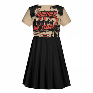 Together We Stand African American Kid Short Sleeve Dress Important Milestones History Vintage