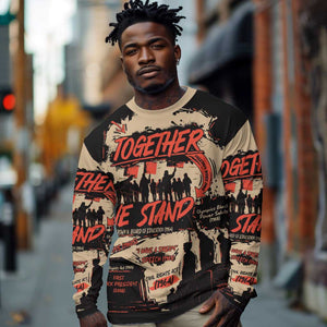 Together We Stand African American Long Sleeve Shirt Important Milestones History Vintage