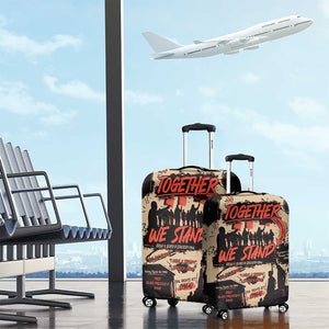 Together We Stand African American Luggage Cover Important Milestones History Vintage