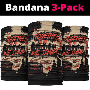 Together We Stand African American Neck Gaiter Important Milestones History Vintage DT03