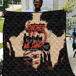 Together We Stand African American Quilt Important Milestones History Vintage