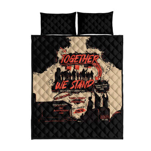 Together We Stand African American Quilt Bed Set Important Milestones History Vintage
