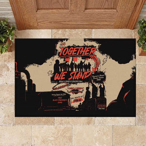 Together We Stand African American Rubber Doormat Important Milestones History Vintage