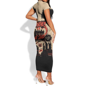 Together We Stand African American Short Sleeve Bodycon Dress Important Milestones History Vintage DT03