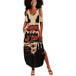 Together We Stand African American Summer Maxi Dress Important Milestones History Vintage