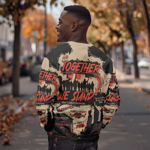 Together We Stand African American Sweatshirt Important Milestones History Vintage