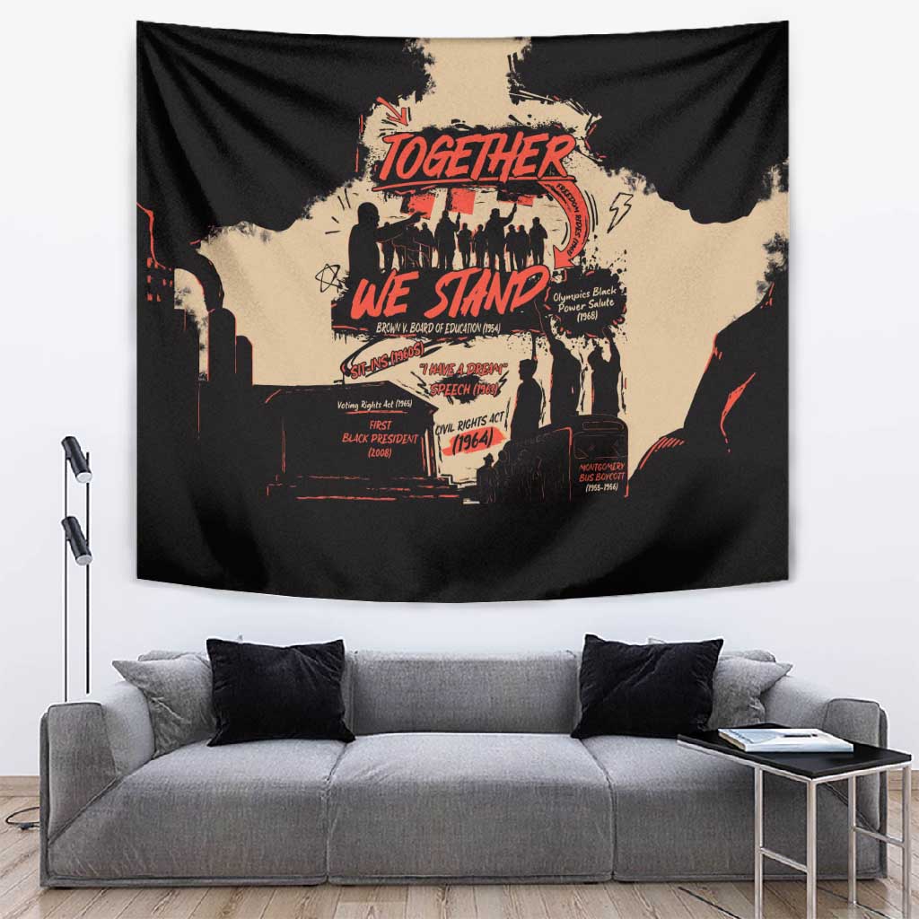 Together We Stand African American Tapestry Important Milestones History Vintage