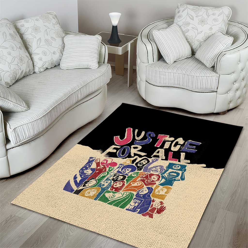 African Stand Firm Area Rug Justice For All