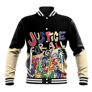African Stand Firm Baseball Jacket Justice For All