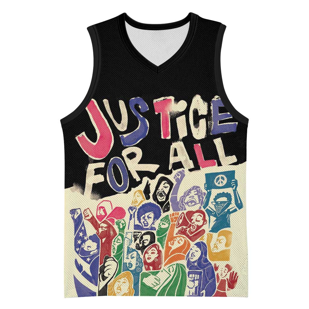 African Stand Firm Basketball Jersey Justice For All - African Pride