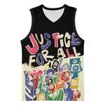 African Stand Firm Basketball Jersey Justice For All - African Pride