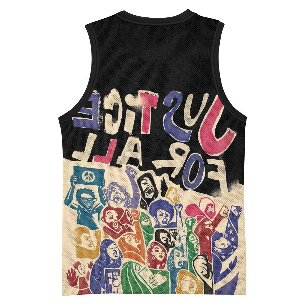 African Stand Firm Basketball Jersey Justice For All - African Pride