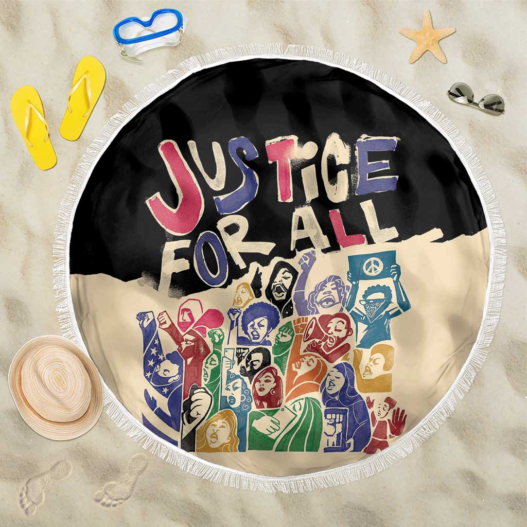 African Stand Firm Beach Blanket Justice For All