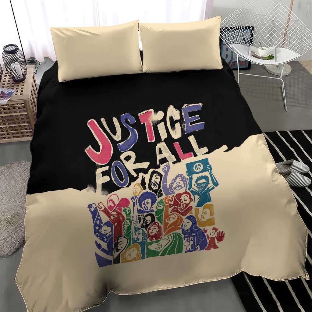 African Stand Firm Bedding Set Justice For All