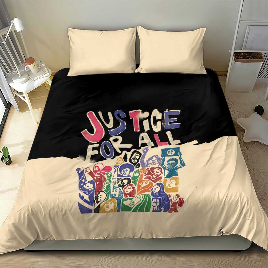 African Stand Firm Bedding Set Justice For All