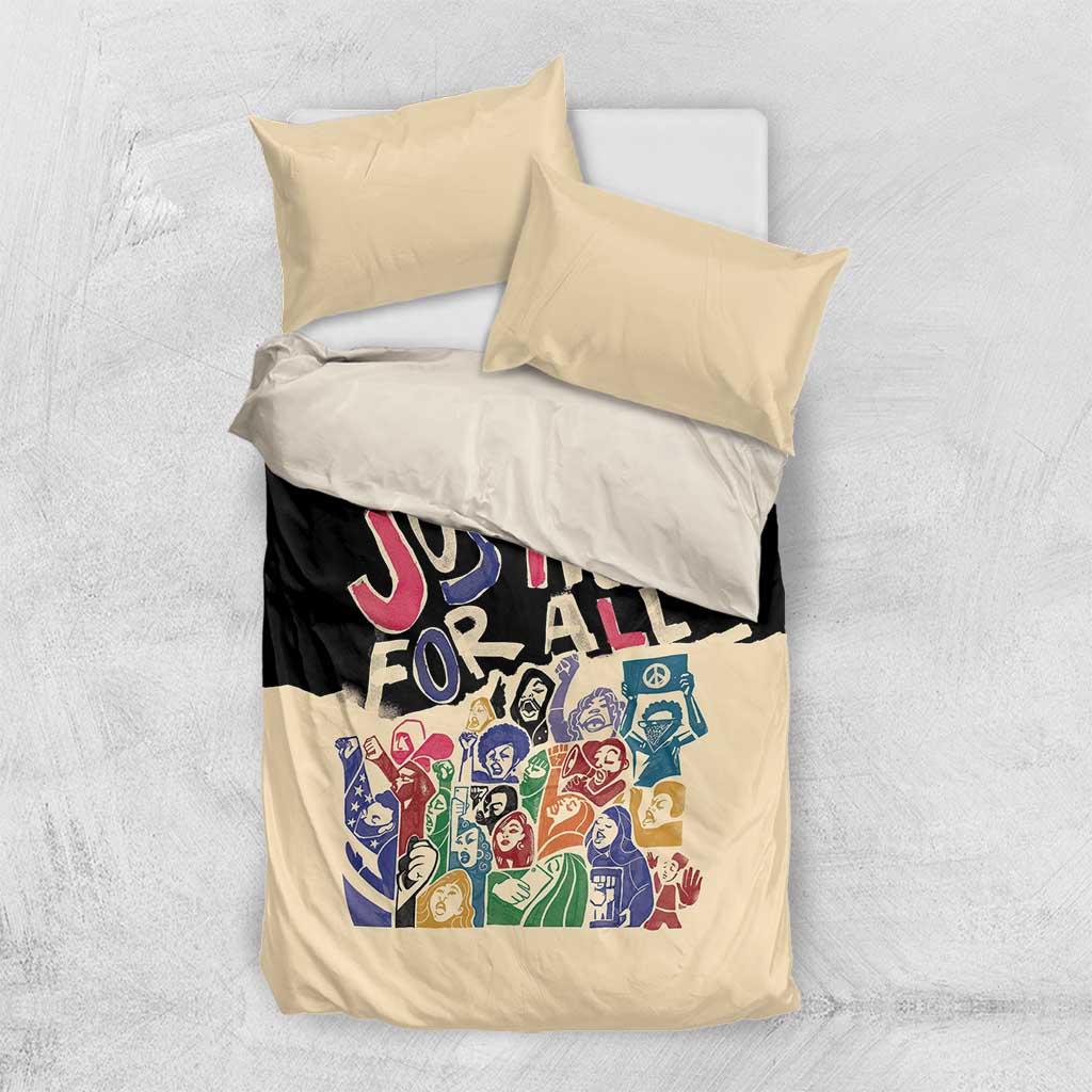 African Stand Firm Bedding Set Justice For All