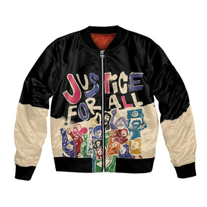African Stand Firm Bomber Jacket Justice For All