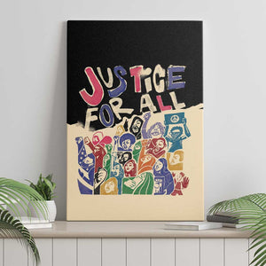 African Stand Firm Canvas Wall Art Justice For All