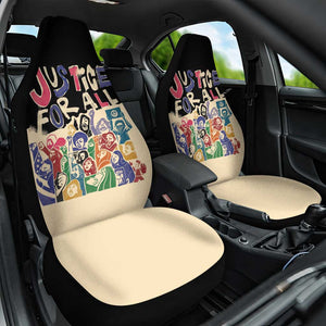 African Stand Firm Car Seat Cover Justice For All