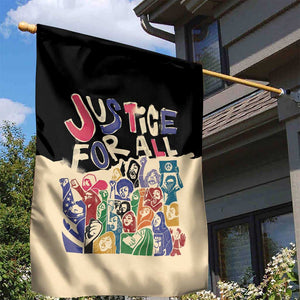 African Stand Firm Garden Flag Justice For All