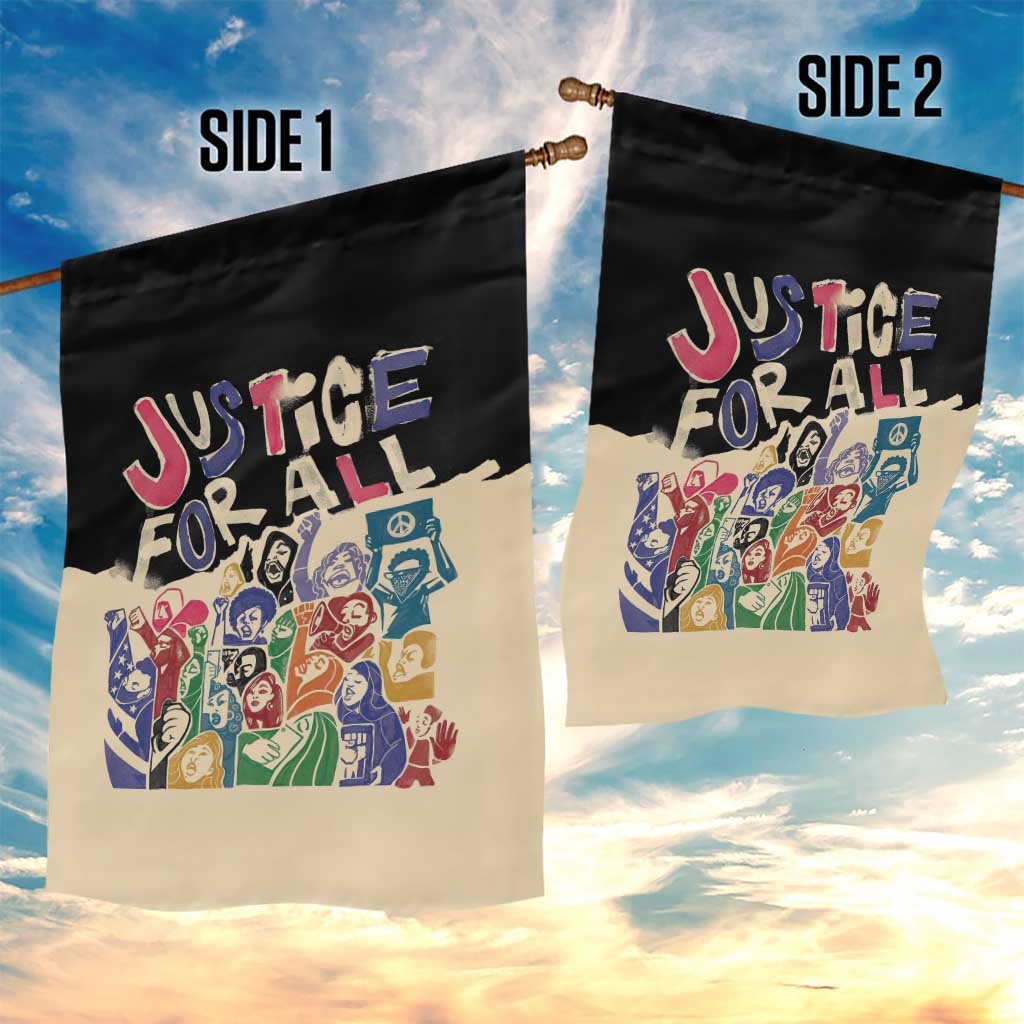 African Stand Firm Garden Flag Justice For All