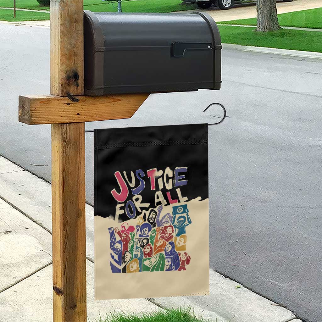 African Stand Firm Garden Flag Justice For All