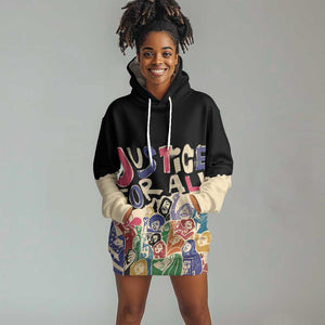 African Stand Firm Hoodie Dress Justice For All