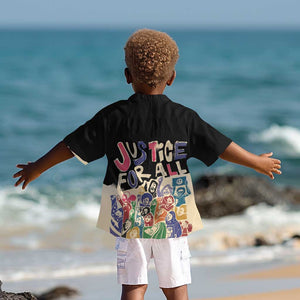 African Stand Firm Kid Hawaiian Shirt Justice For All