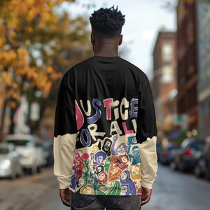 African Stand Firm Long Sleeve Shirt Justice For All