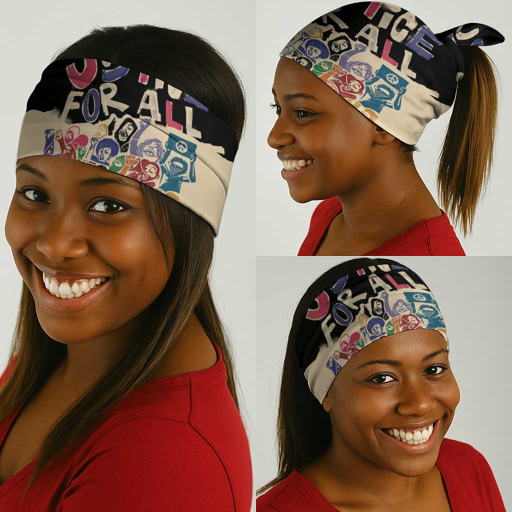 African Stand Firm Neck Gaiter Justice For All DT03