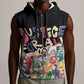 African Stand Firm Sleeveless Zip Hoodie Justice For All - African Pride