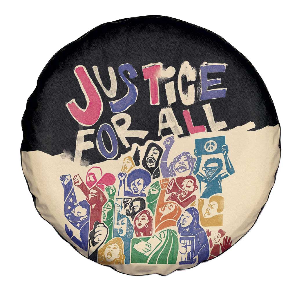 African Stand Firm Spare Tire Cover Justice For All