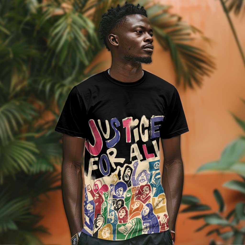 African Stand Firm T shirt Justice For All