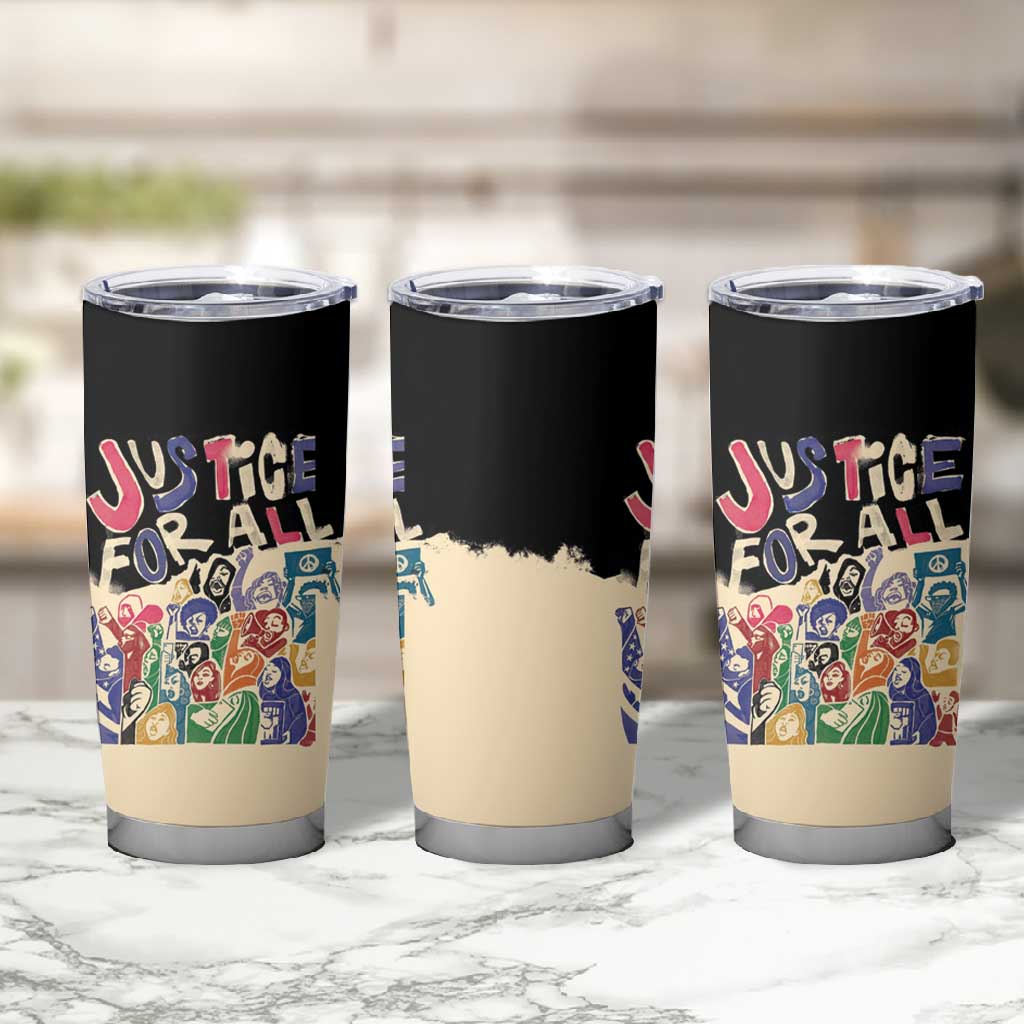 African Stand Firm Tumbler Cup Justice For All