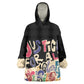 African Stand Firm Wearable Blanket Hoodie Justice For All