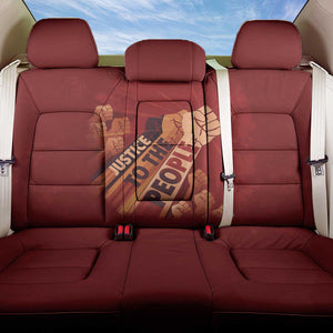 Justice To The People Africa Back Car Seat Cover Afro Raised Fist