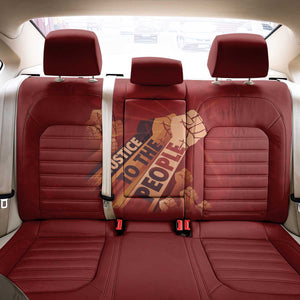 Justice To The People Africa Back Car Seat Cover Afro Raised Fist