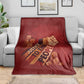 Justice To The People Africa Blanket Afro Raised Fist