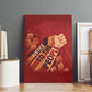 Justice To The People Africa Canvas Wall Art Afro Raised Fist