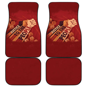 Justice To The People Africa Car Mats Afro Raised Fist