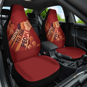 Justice To The People Africa Car Seat Cover Afro Raised Fist