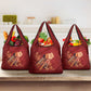 Justice To The People Africa Grocery Bag Afro Raised Fist
