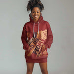 Justice To The People Africa Hoodie Dress Afro Raised Fist