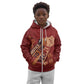 Justice To The People Africa Kid Hoodie Afro Raised Fist